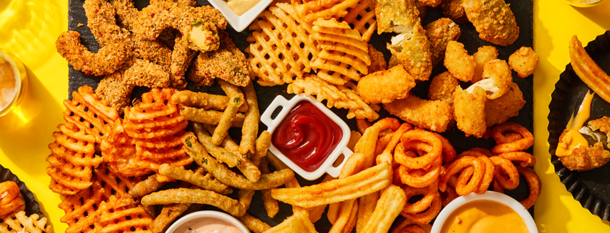 Plateau de charcuteries et frites