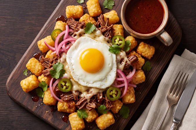 Birria Brunch Tots