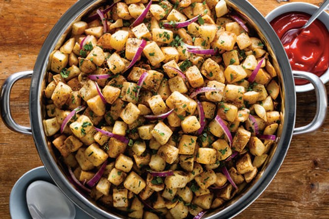 Pommes de terre rissolées assaisonnées