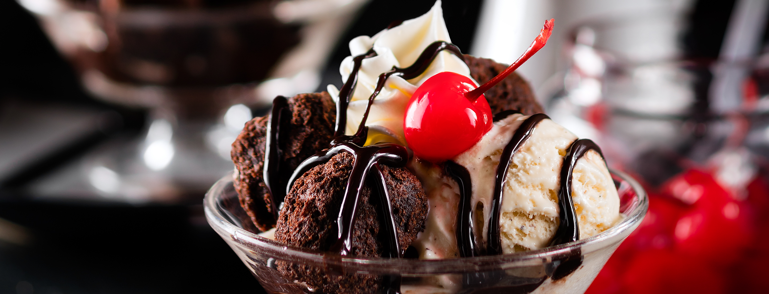 Sundae au brownie moelleux