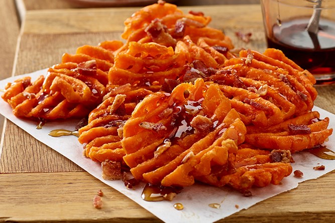 Sweet Maple Bacon Fries Patates douces érable et bacon