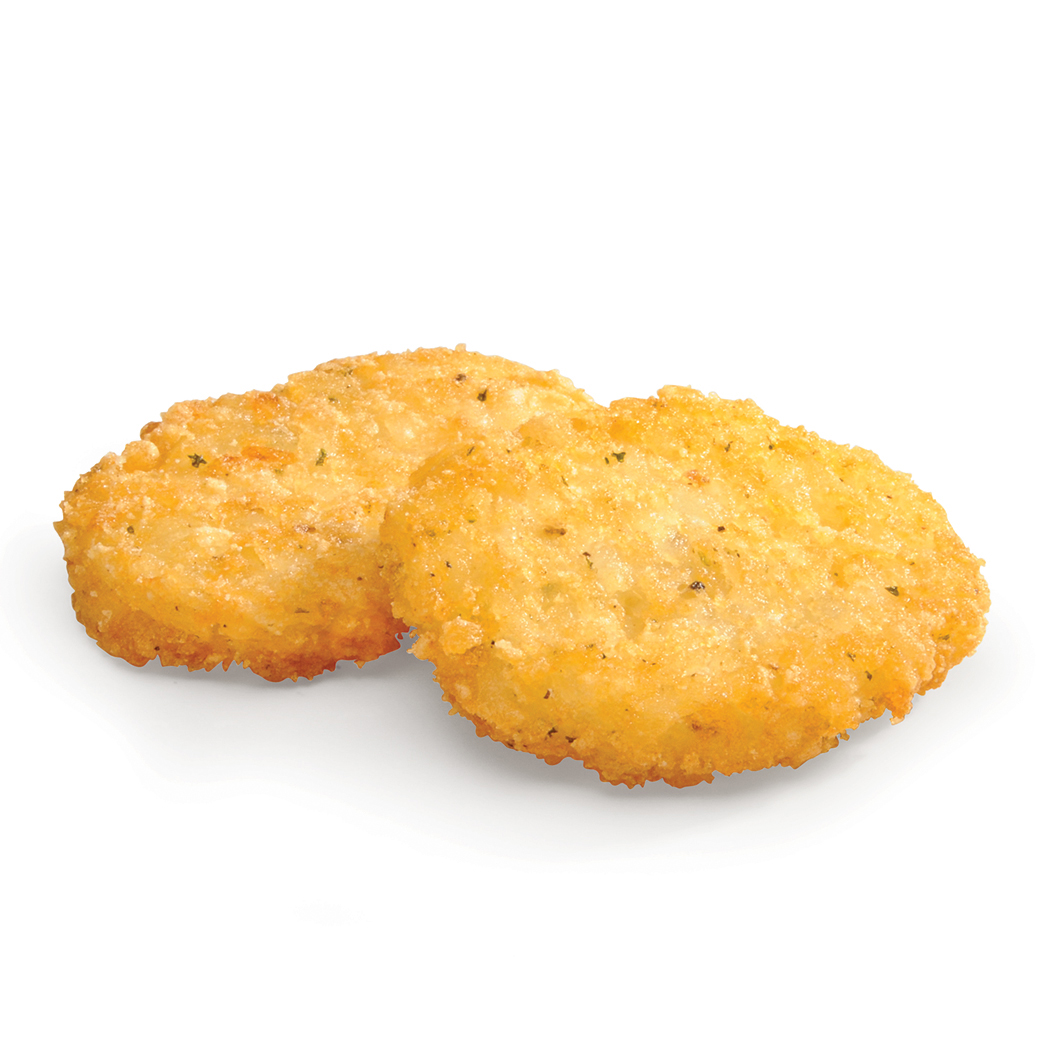 McCain® Babycakes® Seasoned Mini Potato Pancakes 2-1/4" x 2" x 7/16"