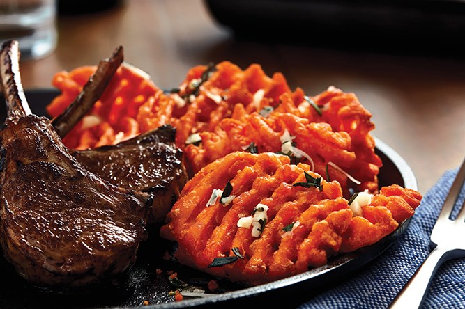Grilled Lamb Chops and Tuscan Sweets Grilled Lamb Chops and Tuscan Sweets