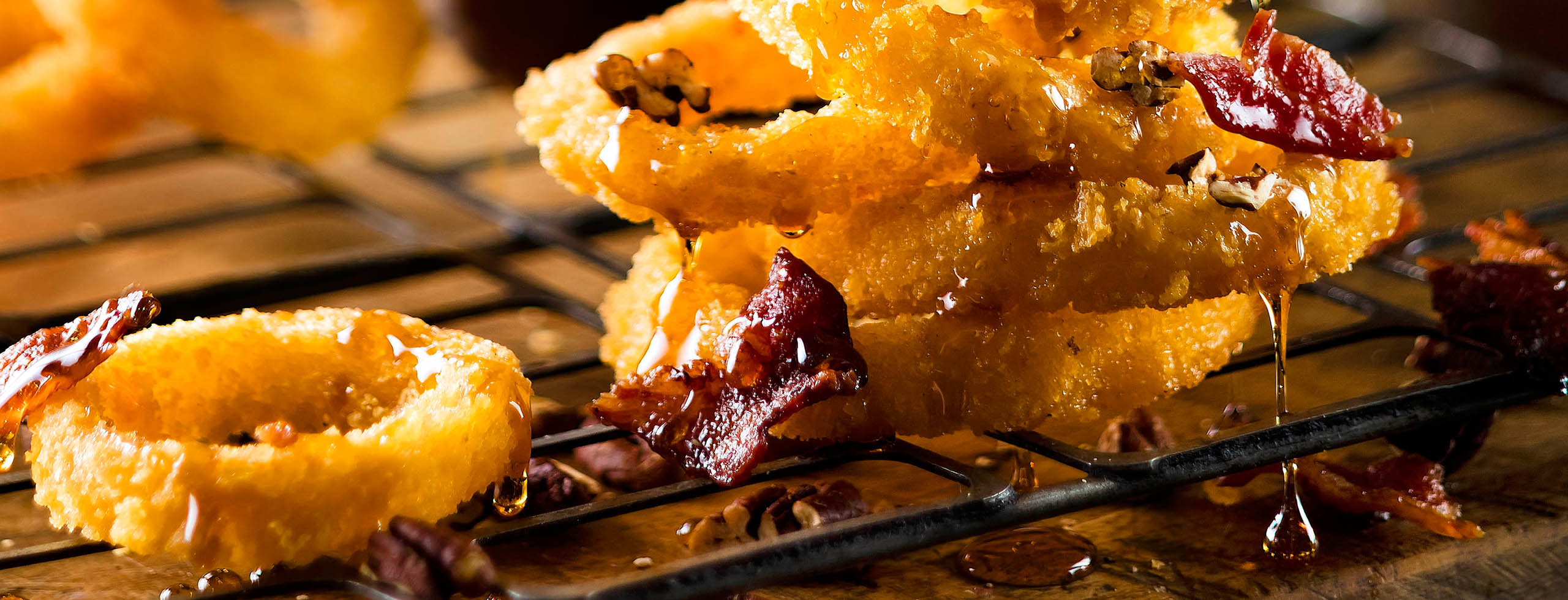 Maple Bacon Panko-Style Onion Rings