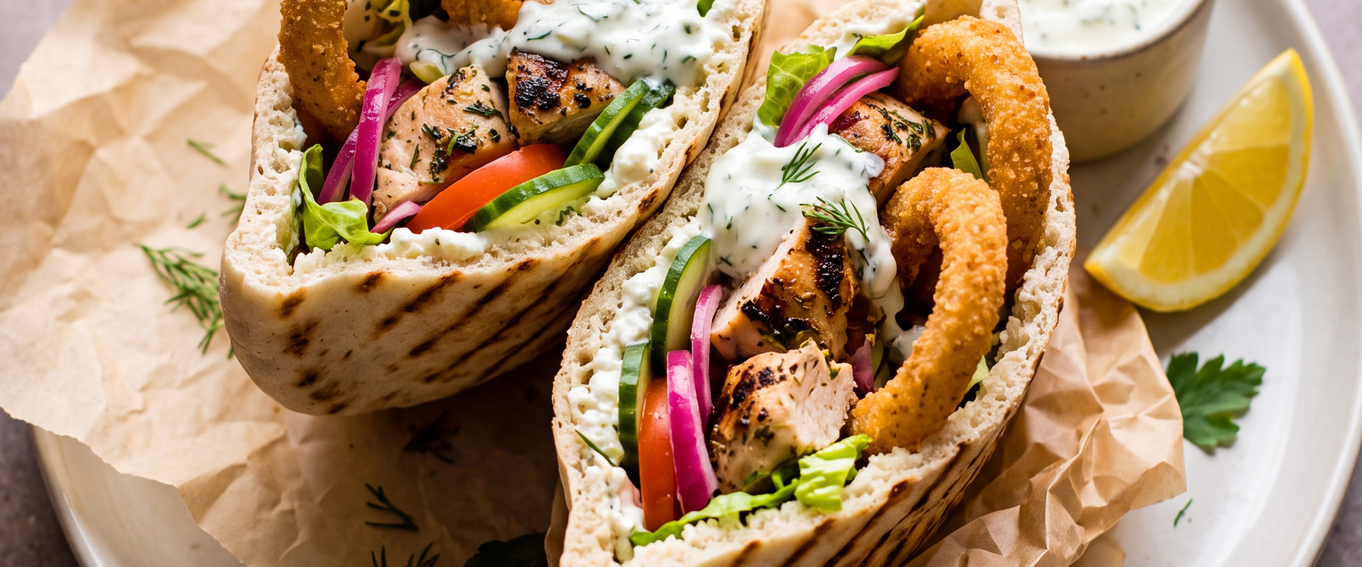 Mediterranean Chicken Pita