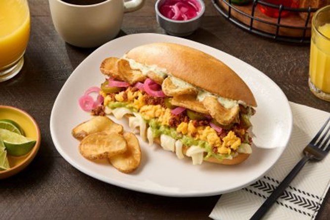 Chorizo Breakfast Torta Chorizo Breakfast Torta