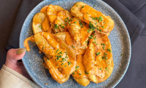 Crispy Brew City<sup>®</sup> Potato Waves with Spicy Aioli