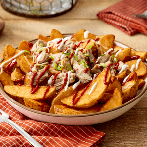 Angry pig loaded fries
