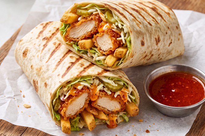 Nashville Chicken Fry Wrap