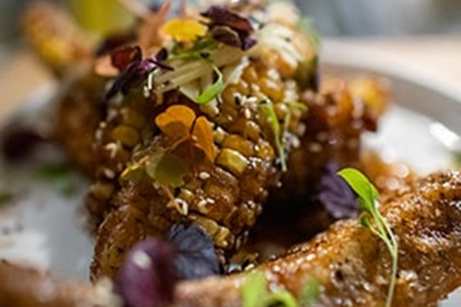 Char Siu Corn R’bz V'DGZ™ Côtes de Maïs Sucré en Pâte À Frire au Char Siu