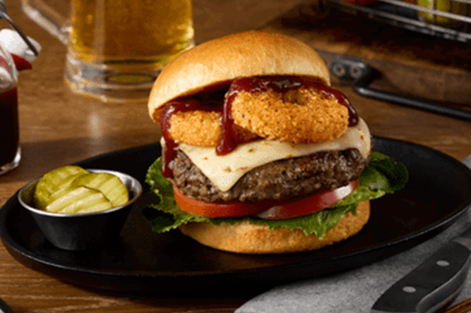 Cheeseburger texan croustillant