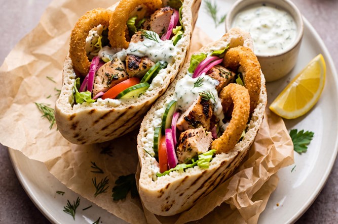 Mediterranean Chicken Pita