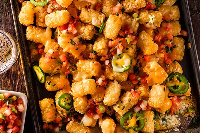 Tot-chos for the Table Façon nachos